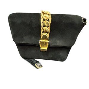 Gucci Sylvie Suede & Leather Crossbody Bag